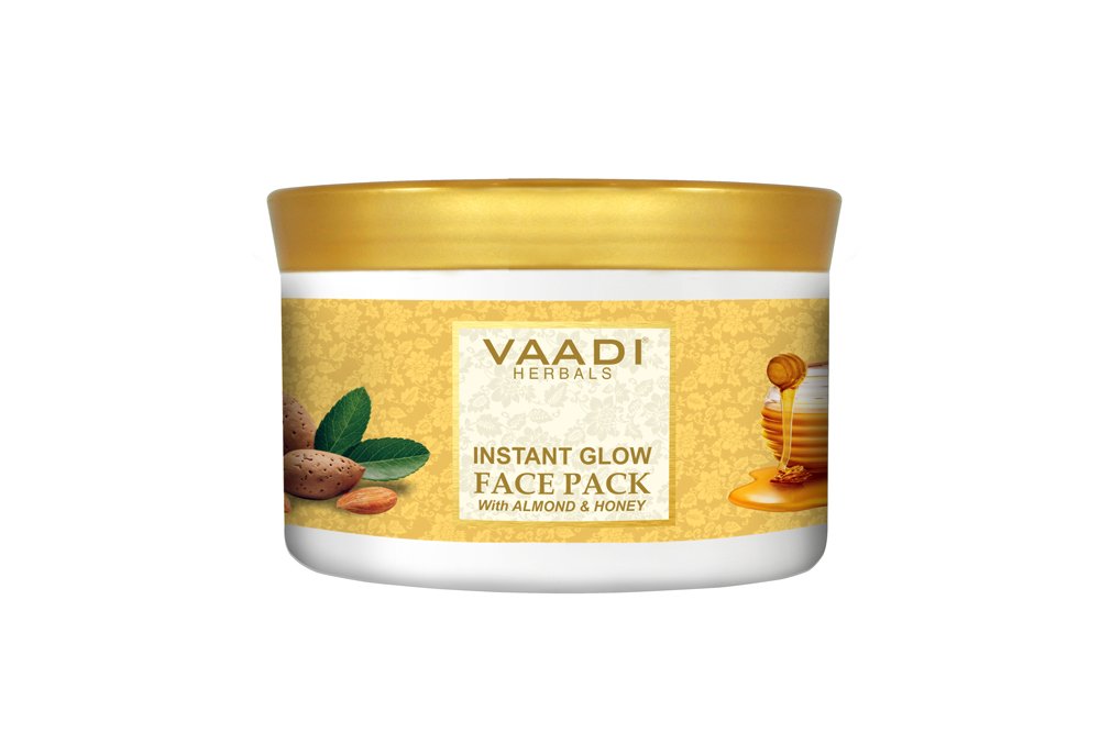 Vaadi Herbals Instant Glow Face Pack, Almond and Honey, 600g – view 2