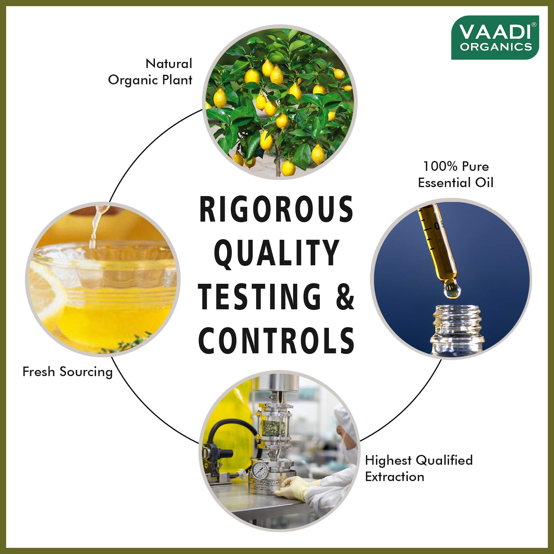 VAADI HERBALS Lemon Essential Oil - Lightens Skin, Reduces Dandruff, Uplifts Mood - 100% Pure Therapeutic Grade, 10 ml – view 6