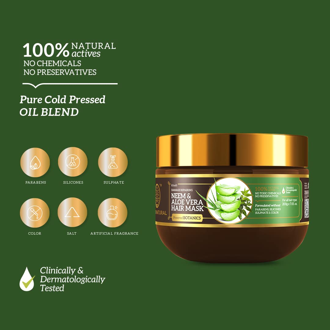 Khadi Natural Neem & Aloe Vera Hair Mask – view 3