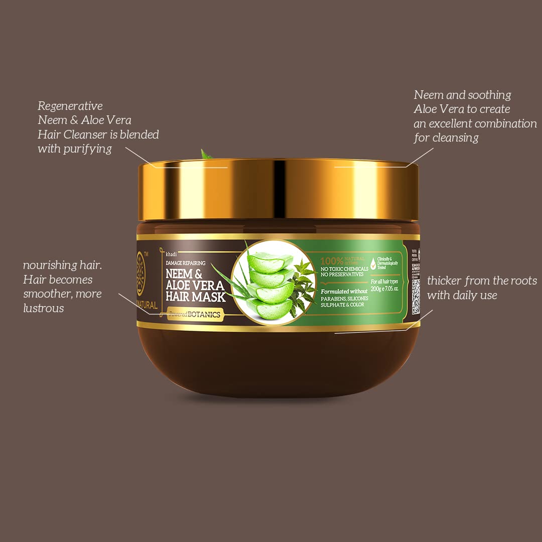 Khadi Natural Neem & Aloe Vera Hair Mask – view 4