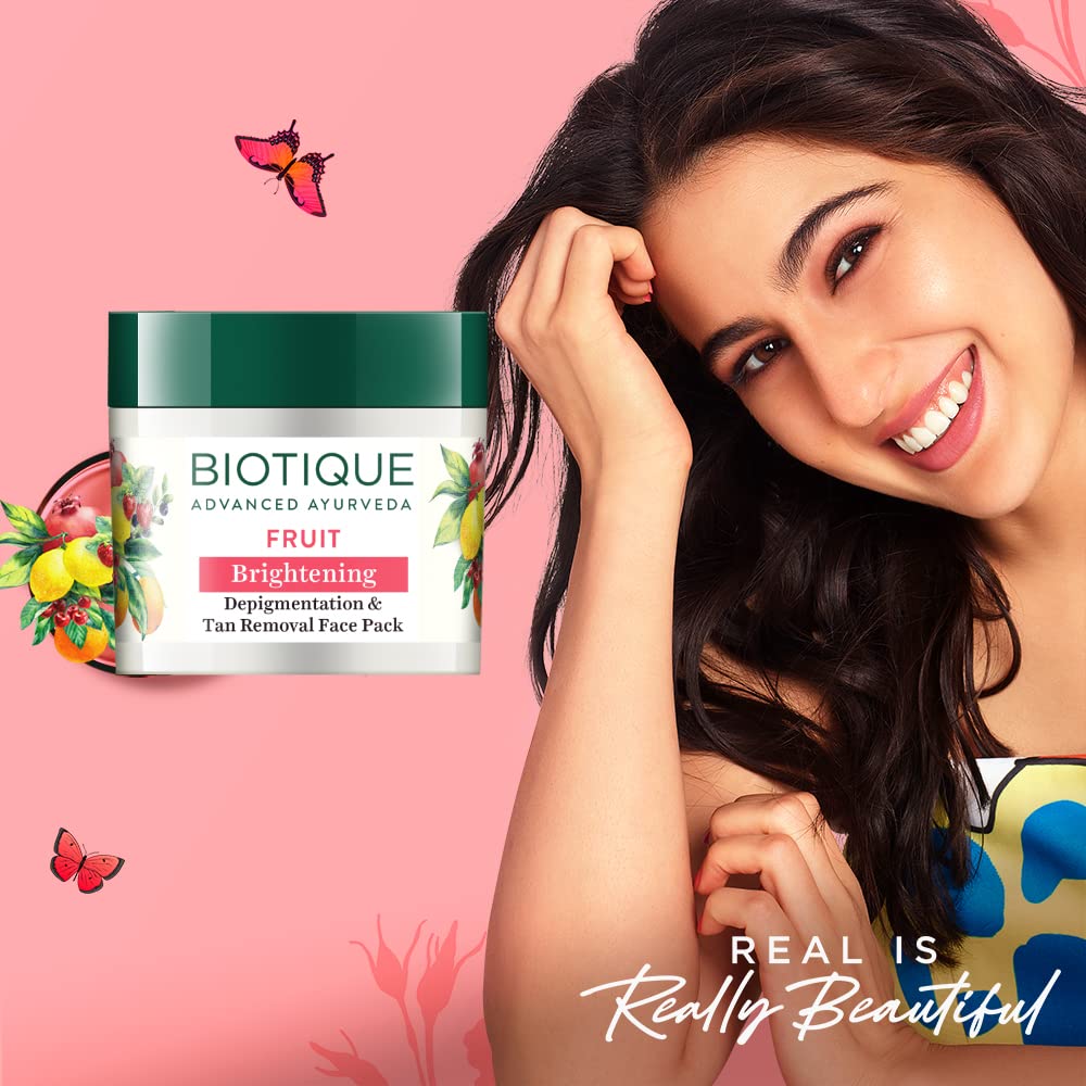 Biotique Fruit Brightening Depigmentation and Tan Removal Face Pack – view 2