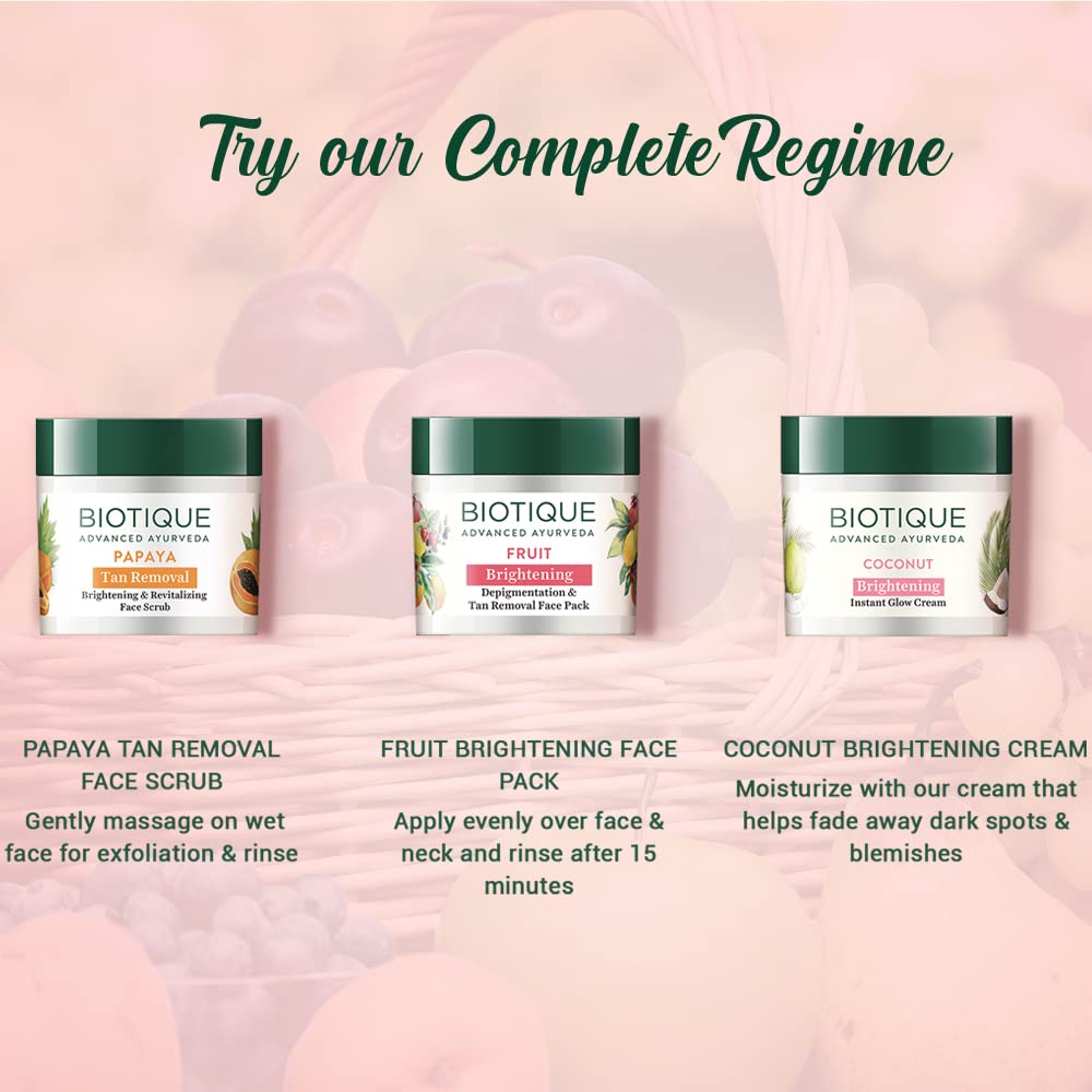 Biotique Fruit Brightening Depigmentation and Tan Removal Face Pack – view 8