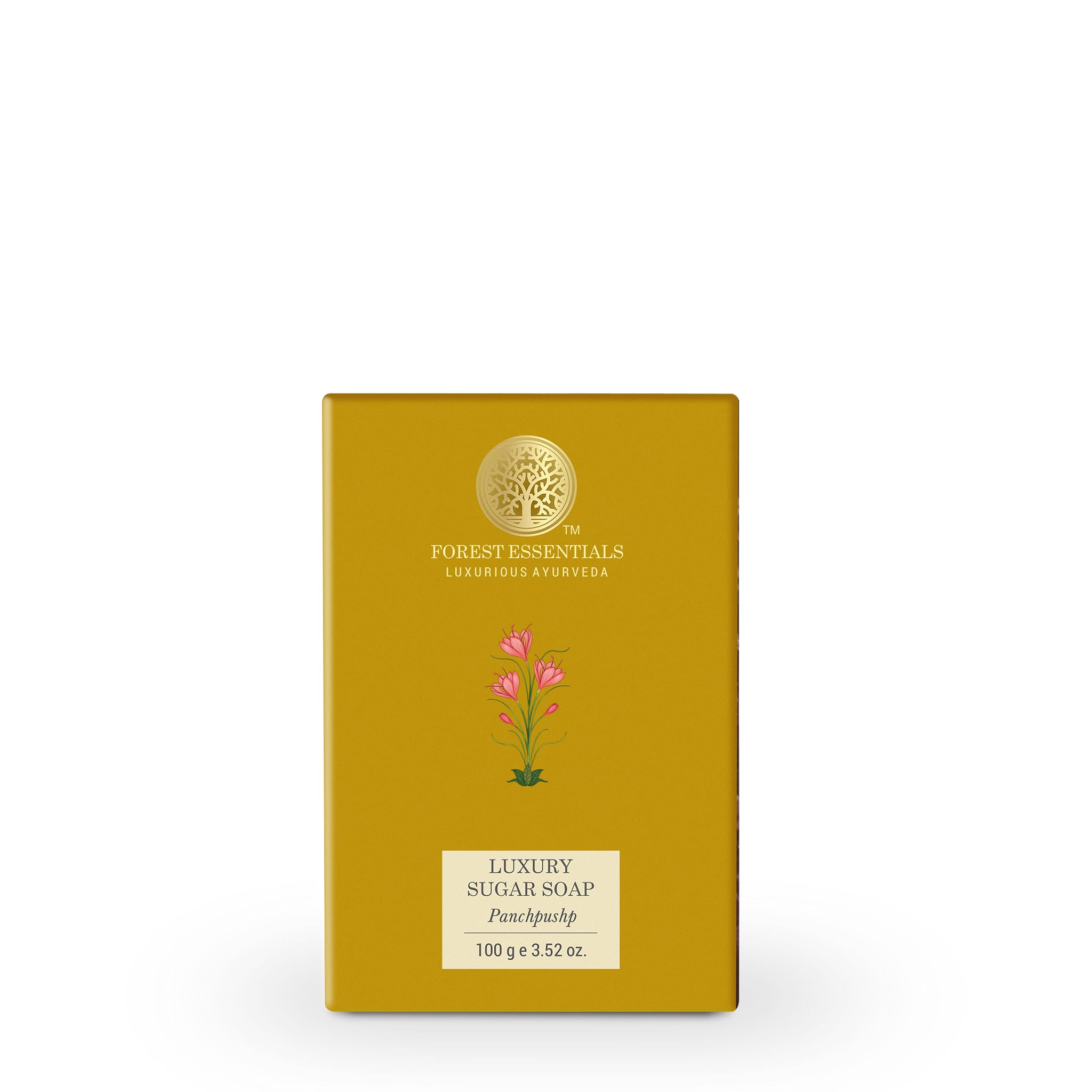 Forest Essentials Panchpushp soap bar for gentle daily bathing