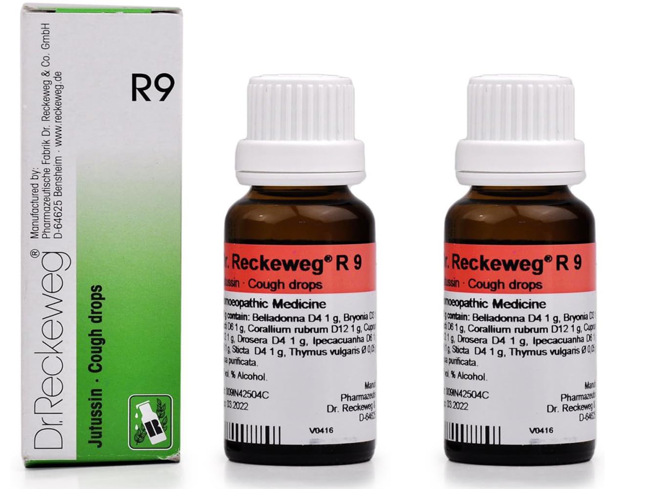 Dr. Reckeweg R9 Cough Drop - 22 ml (Pack of 2)