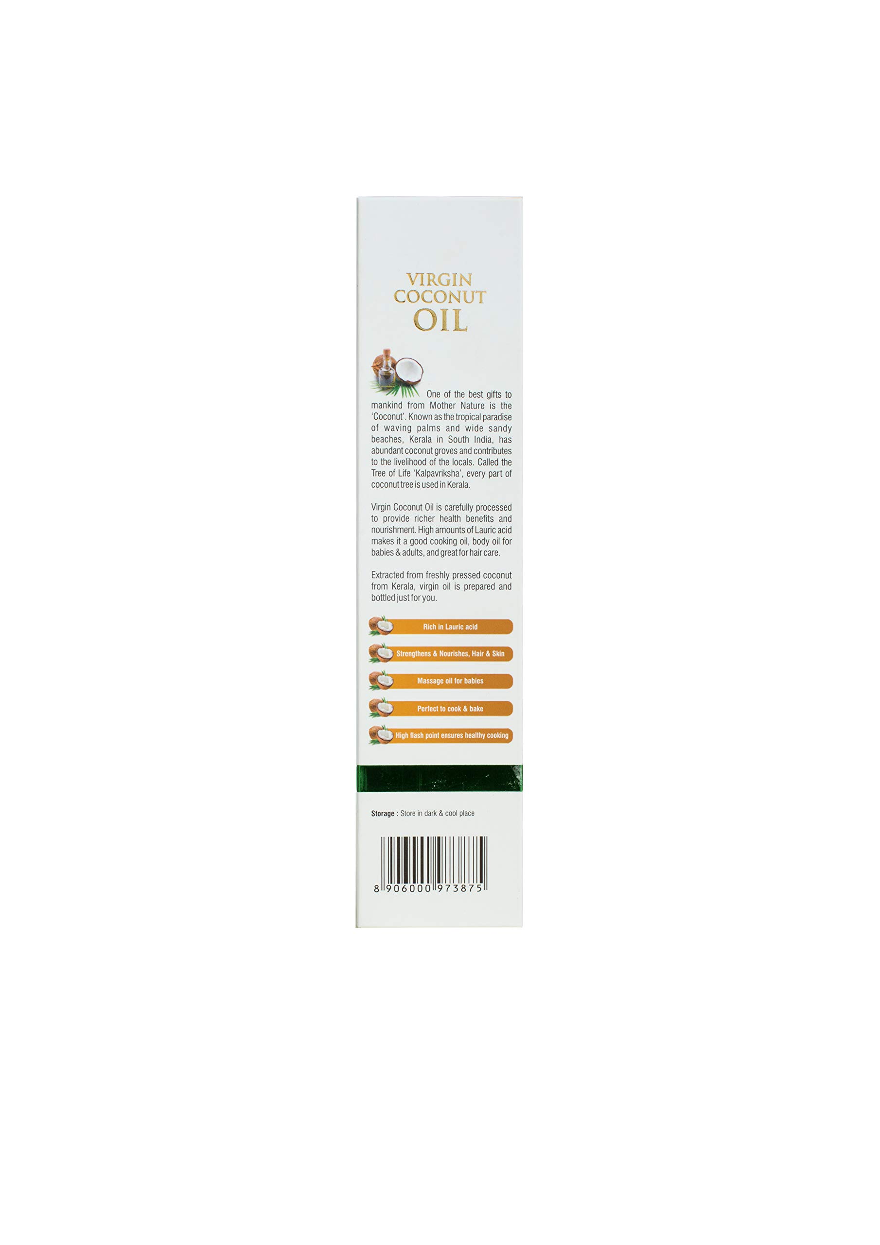 Kerala Ayurveda Cold-Pressed Virgin Coconut Oil, 250 ml – view 2