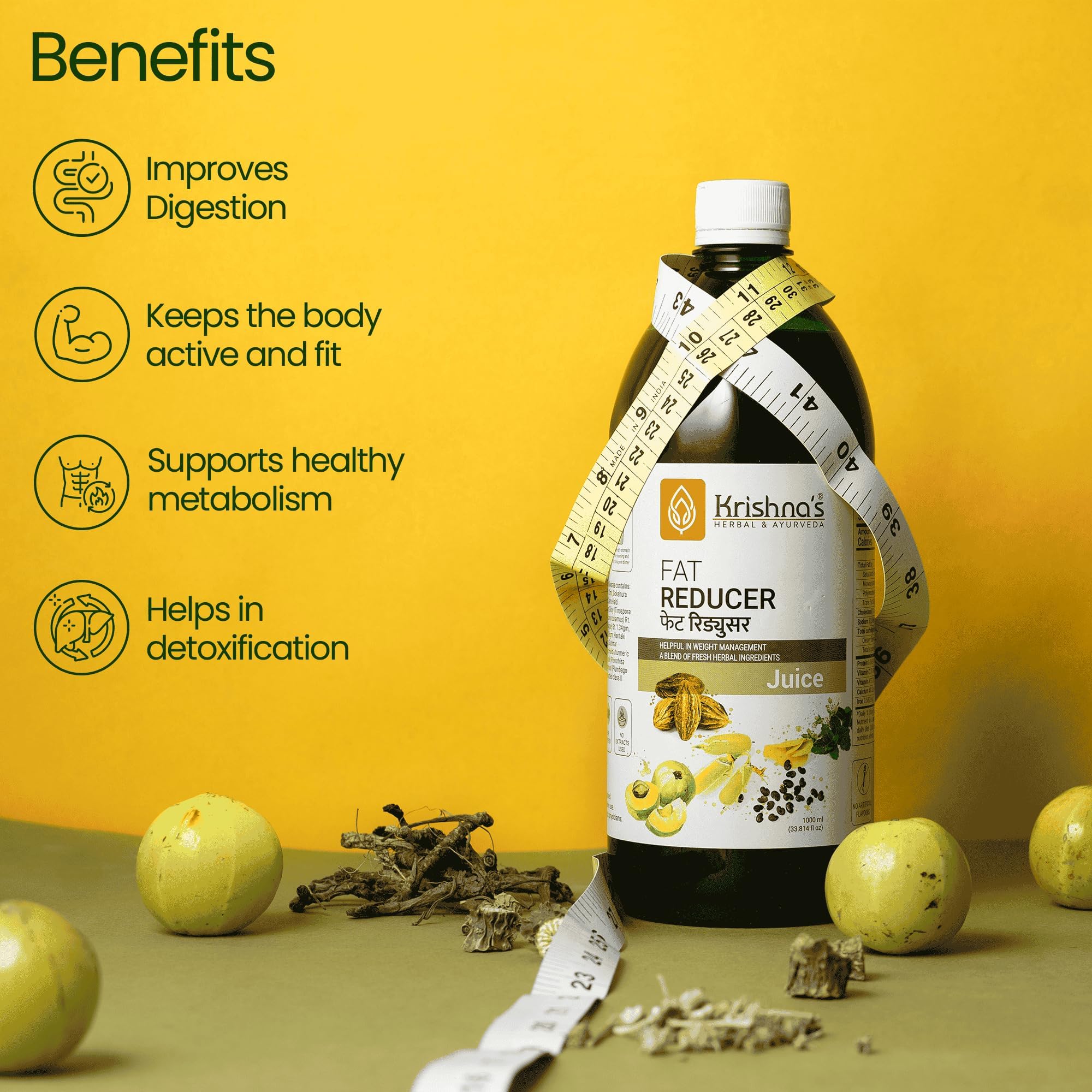 Krishna's Fat Reducer Juice - 500 ml – view 2