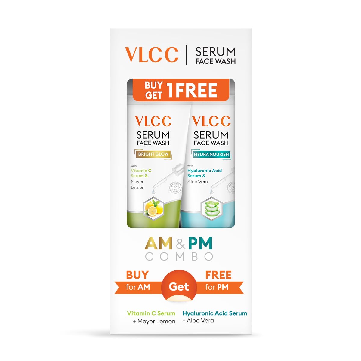 VLCC AM and PM serum facewash duo pack