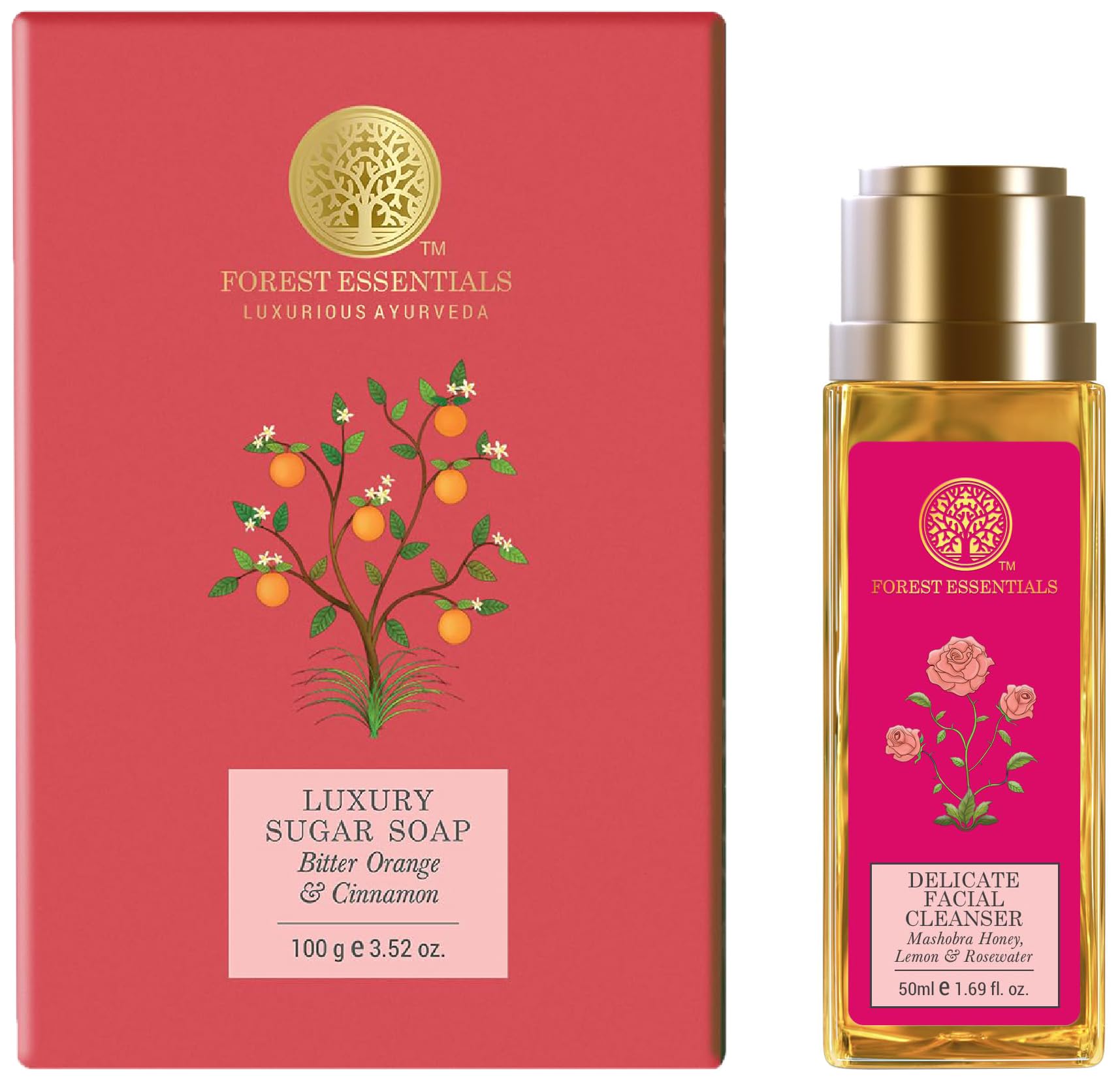 Bitter Orange sugar soap with Mashobra Honey facial cleanser set