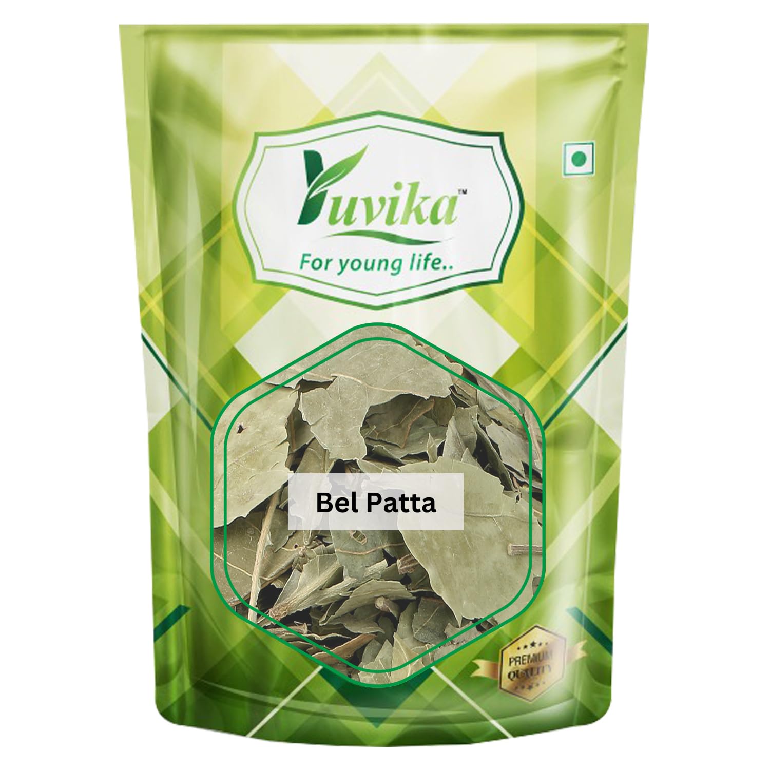 Front pack of Yuvika Bilva Bel Leaf powder 200 grams