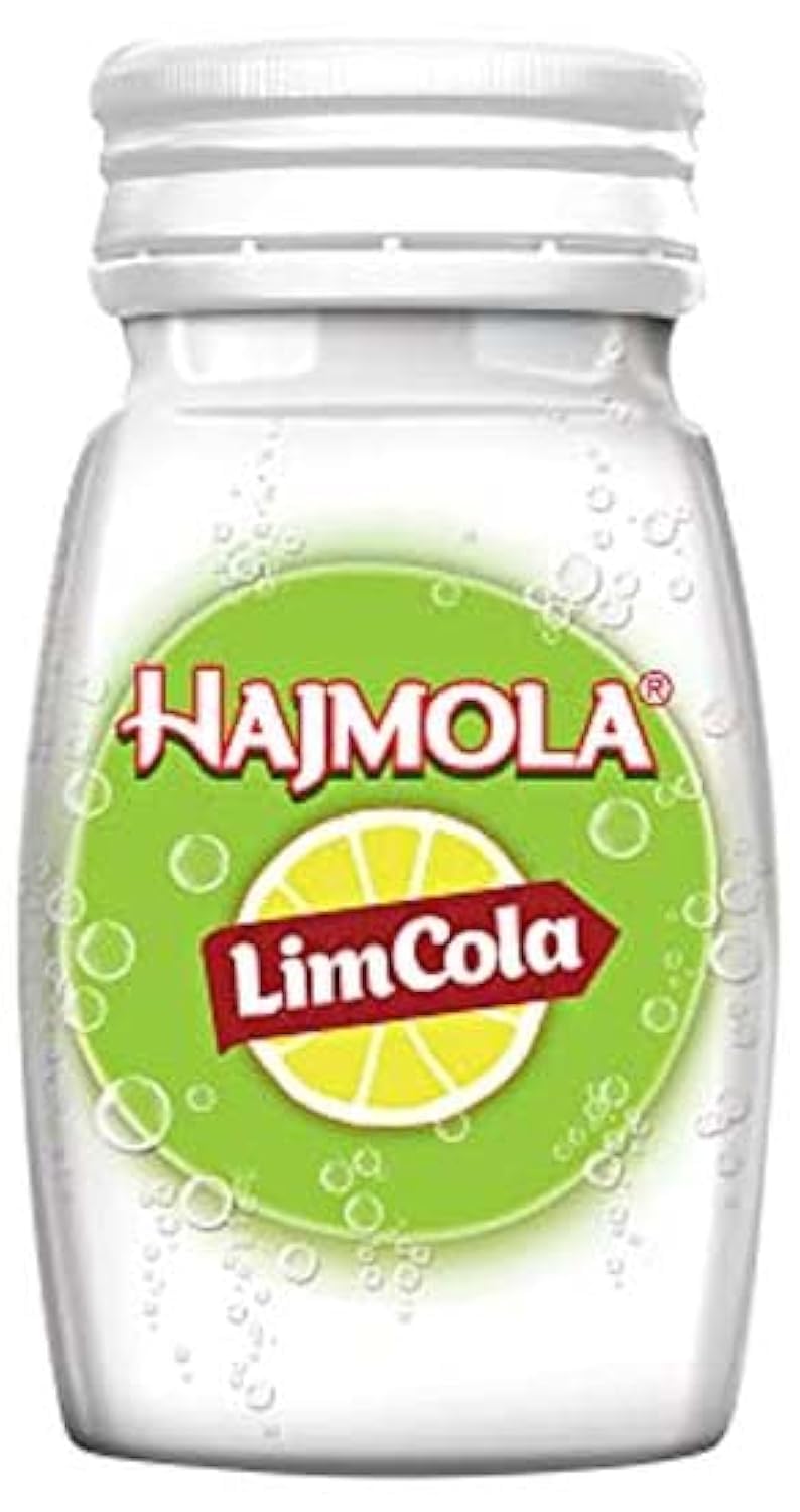 Dabur Hajmola Limcola bottle of digestive tablets, lemon flavor
