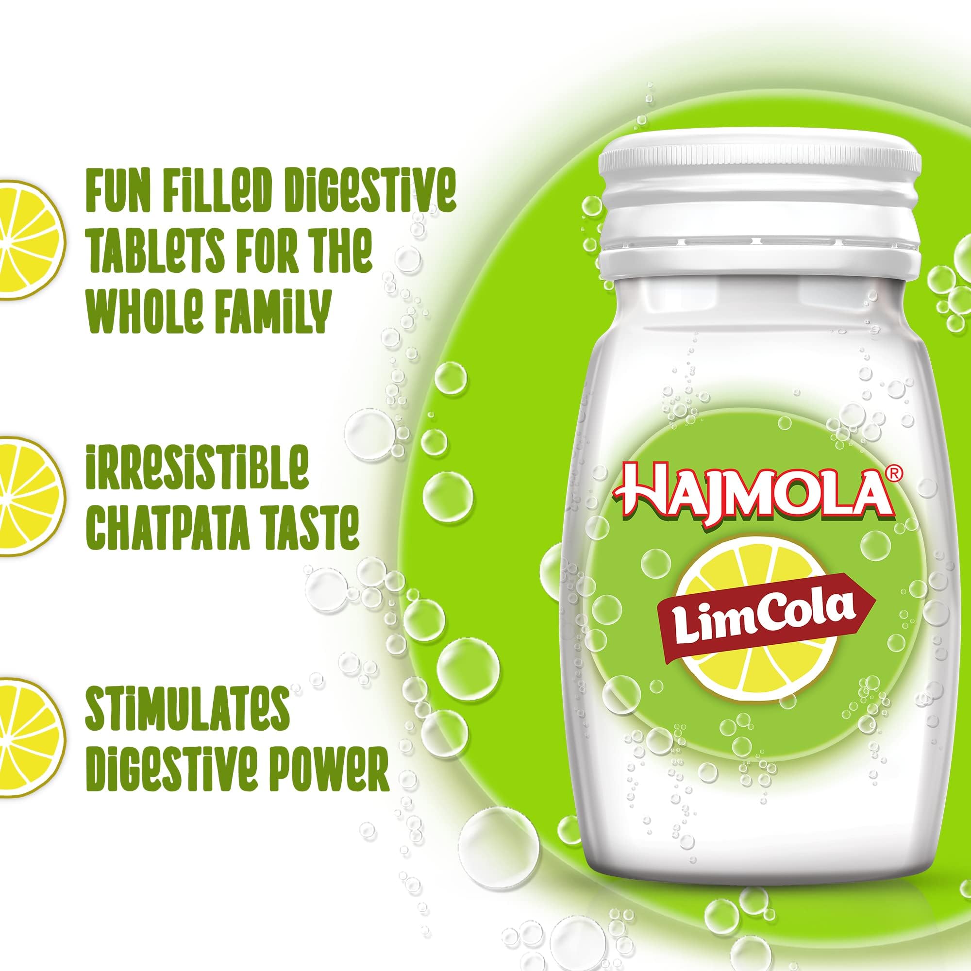 Dabur Hajmola Tasty Digestive Tablets (Limcola Flavour) - 120 Tabs – view 3