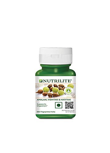 Bottle of Amway Nutrilite Amalaki Vibhitaki Haritaki tablets