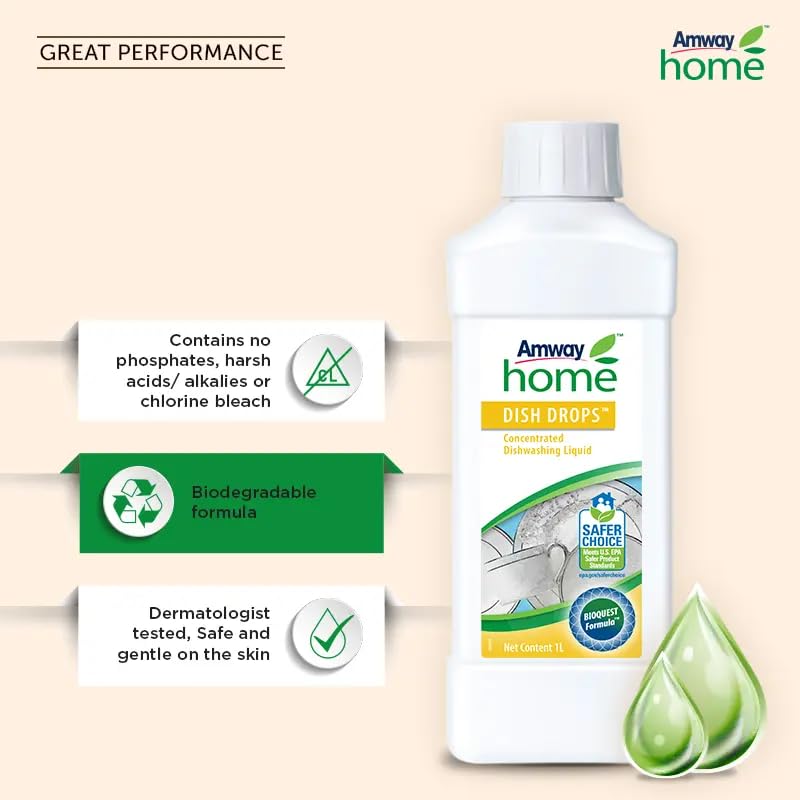 Amway Dish Drops Concentrated Dishwashing Liquid 200ML (pack of 2) – view 3