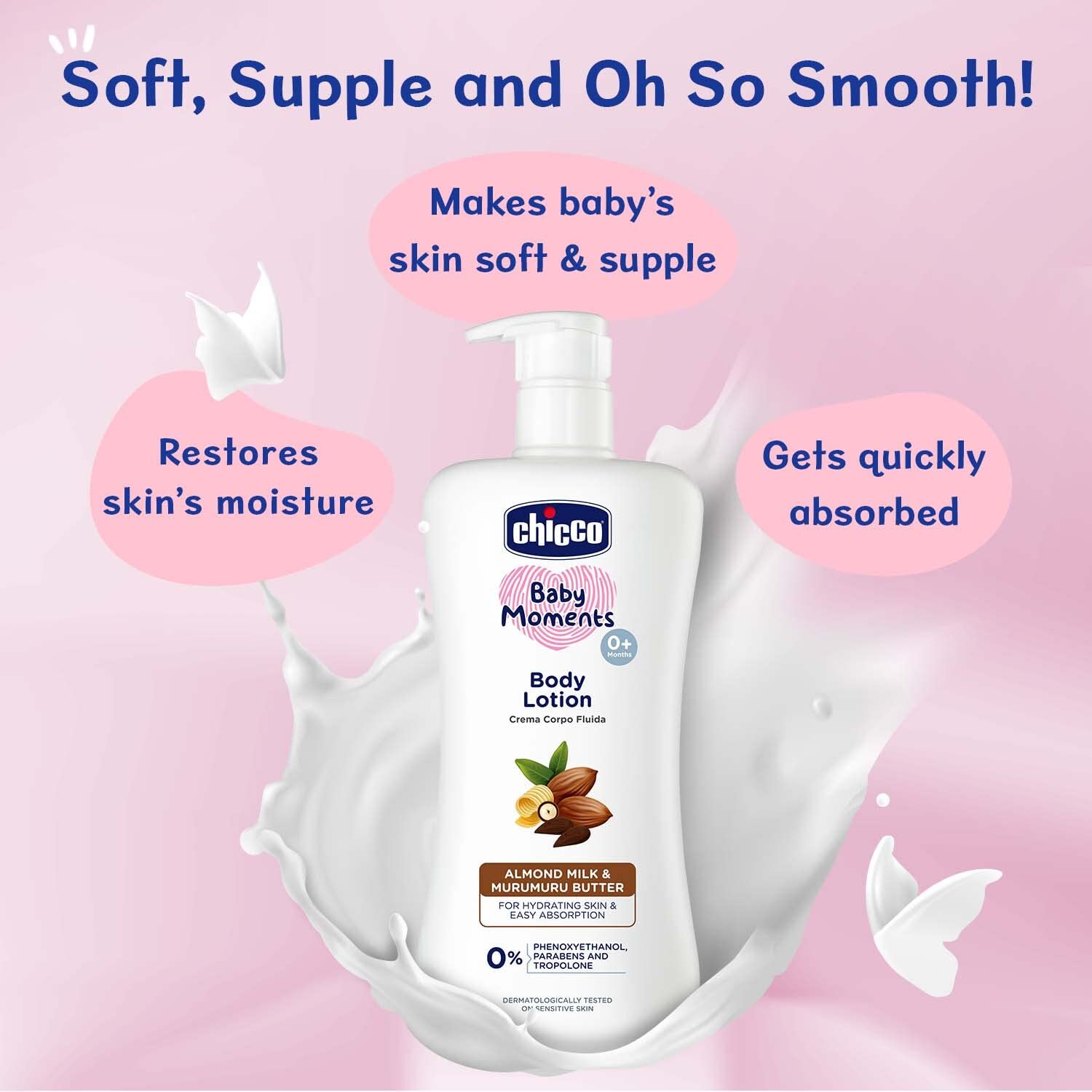 Chicco Baby Moments Body Lotion for Babies, 500ml – view 2