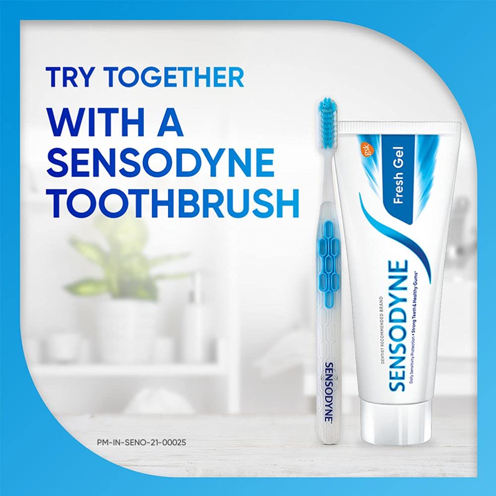Sensodyne Toothpaste Fresh Gel, Sensitive tooth paste for daily sensitivity protection, 75 gm – view 7