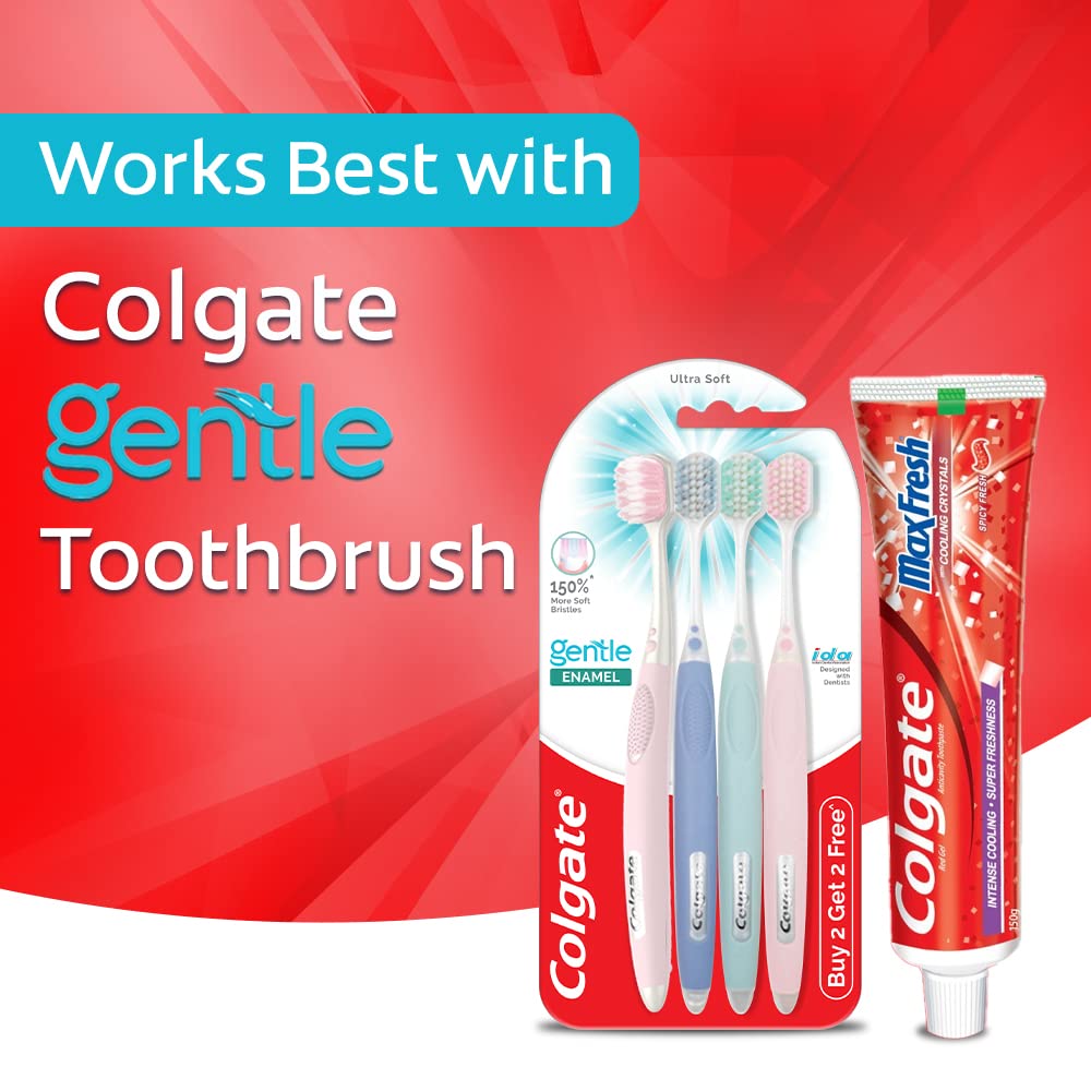 Colgate MaxFresh Toothpaste, Spicy Fresh Red Gel paste with Menthol for Super Fresh Breath, 600gm, Saver Pack – view 5