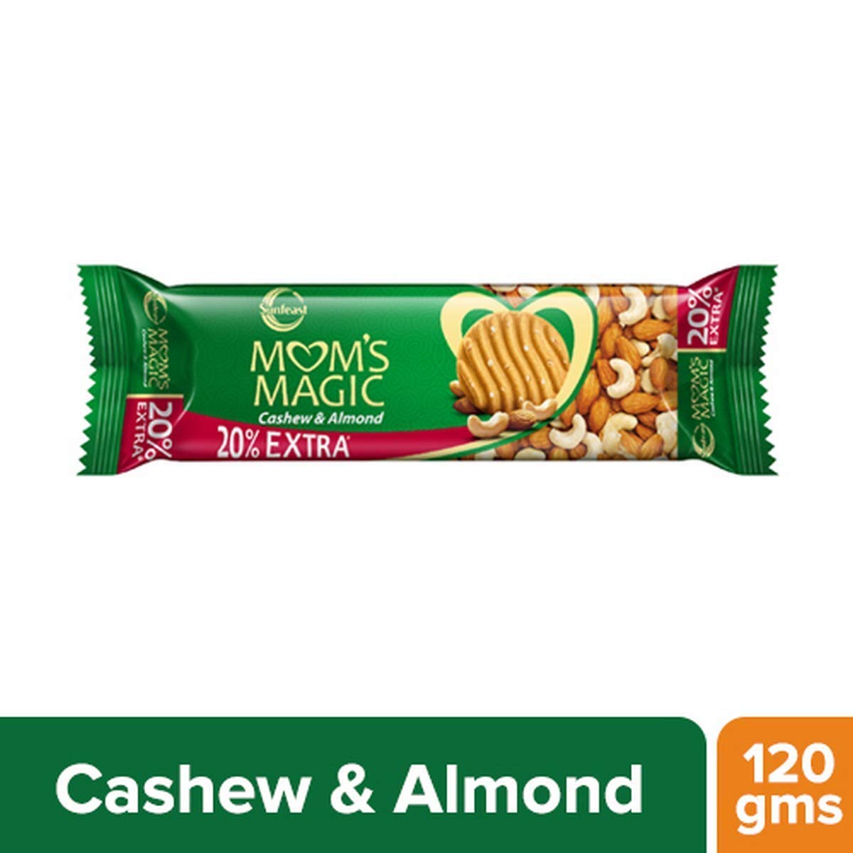 Sunfeast Mom's Magic Cashew and Almonds Cookies, 100g (Extra 20g) - Pack of 4 – view 2
