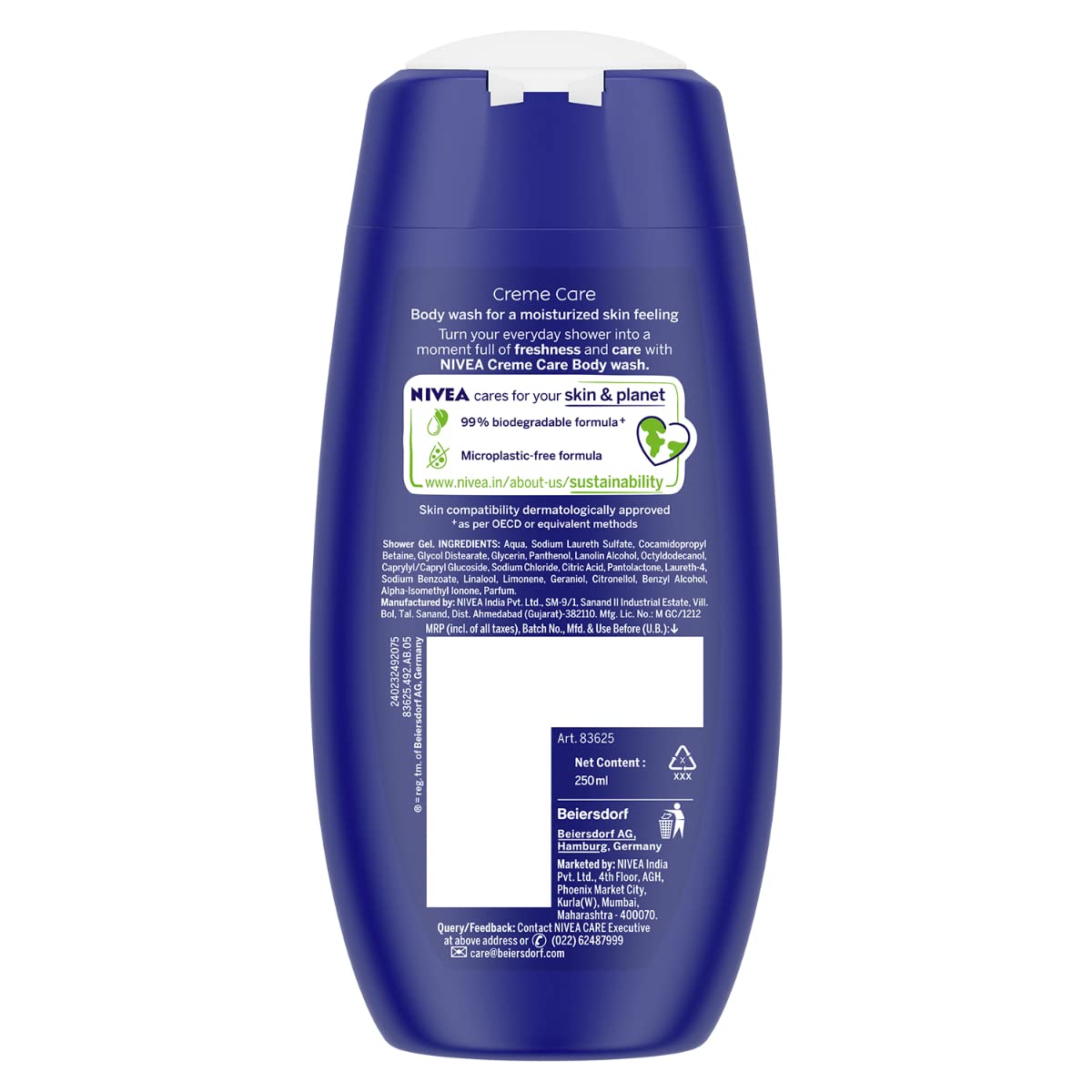 NIVEA Crème Care 250ml Body Wash – view 6