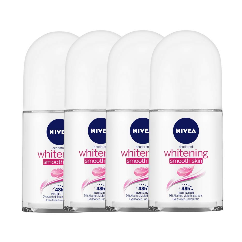 Nivea women roll-on deodorant almond variant four-bottle pack