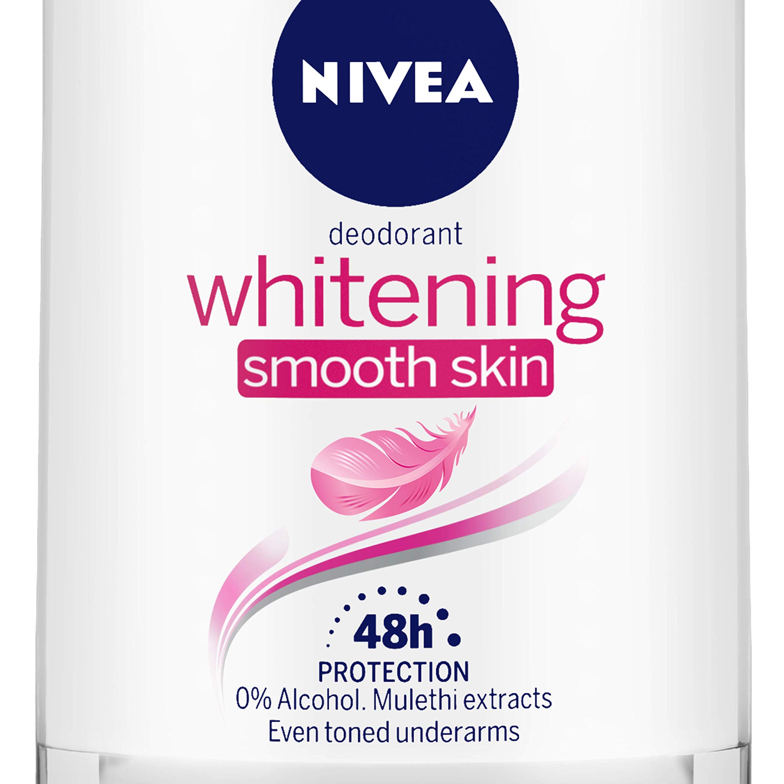 Nivea Whitening Smooth Skin Roll On for Women, 50ml (Pack of 4) – view 5