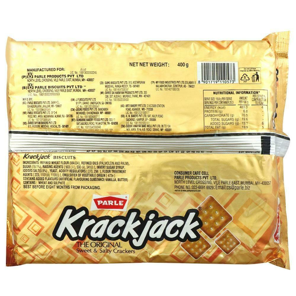 Parle Krack Jack Biscuits 400 G – view 3