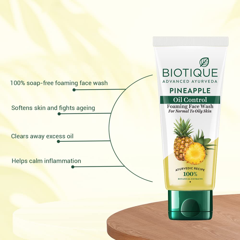 Biotique Pineapple Oil Control Foaming Face Wash – view 3