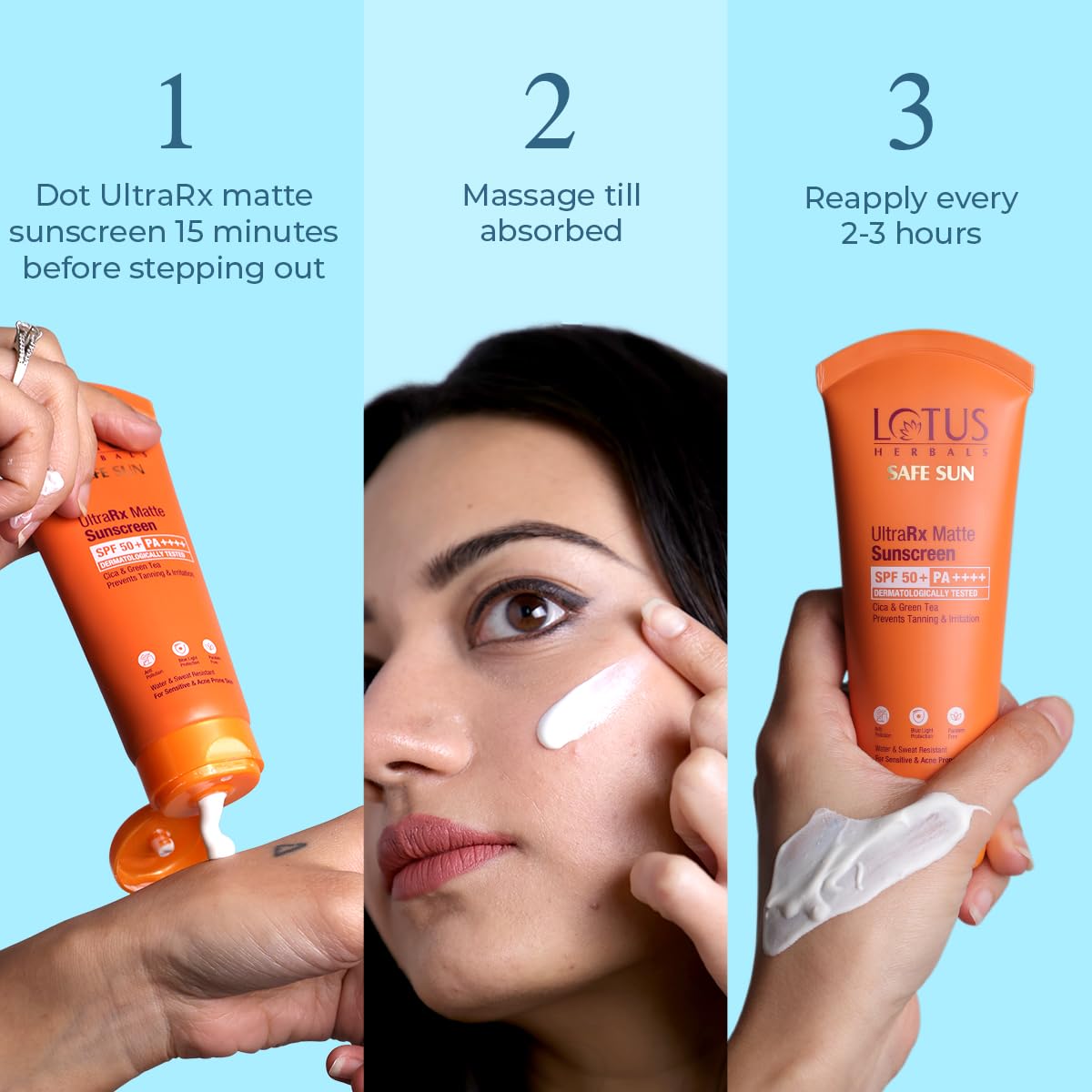 Lotus Herbals UltraRX matte sunscreen SPF 50+ PA++++ – view 5