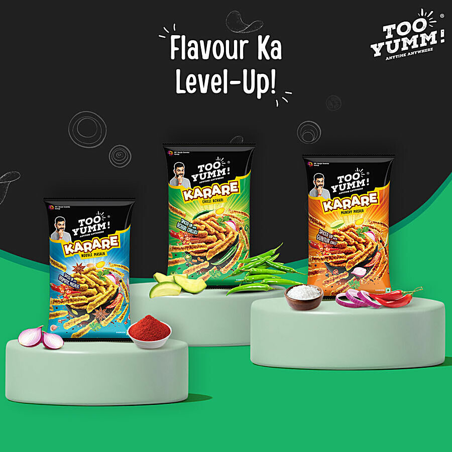 Too Yumm! Chilli Achari Flavour Karare Namkeen 70 g – view 8