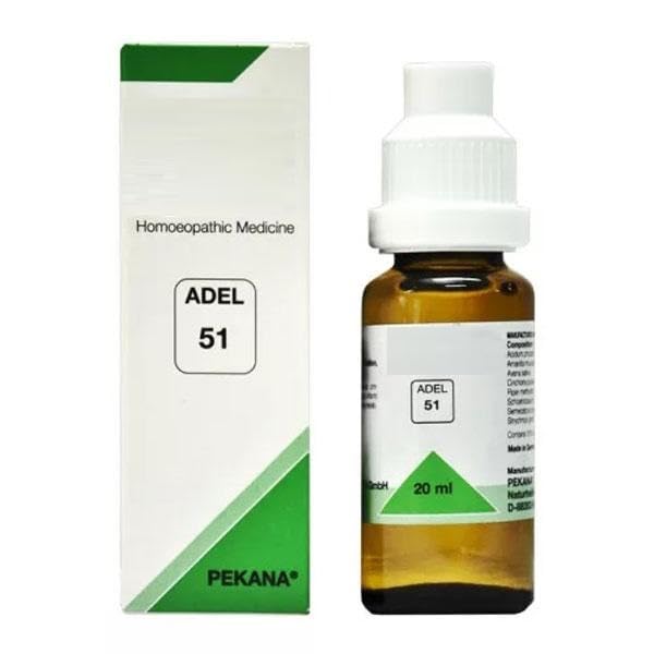 Front view of ADEL 51 Drop 20 ml bottle