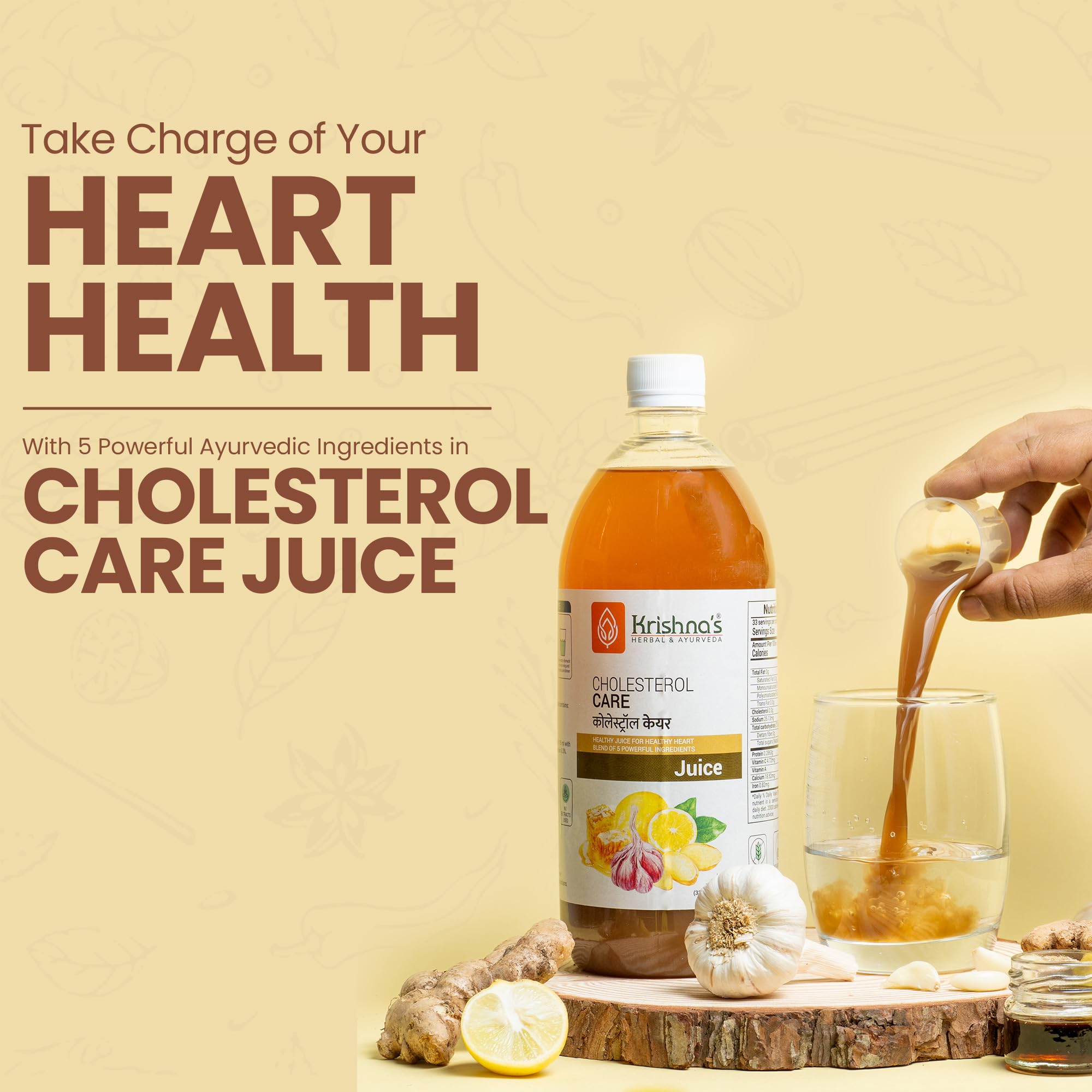 KRISHNA'S HERBAL & AYURVEDA Cholesterol Care Juice - 1000 Ml – view 7