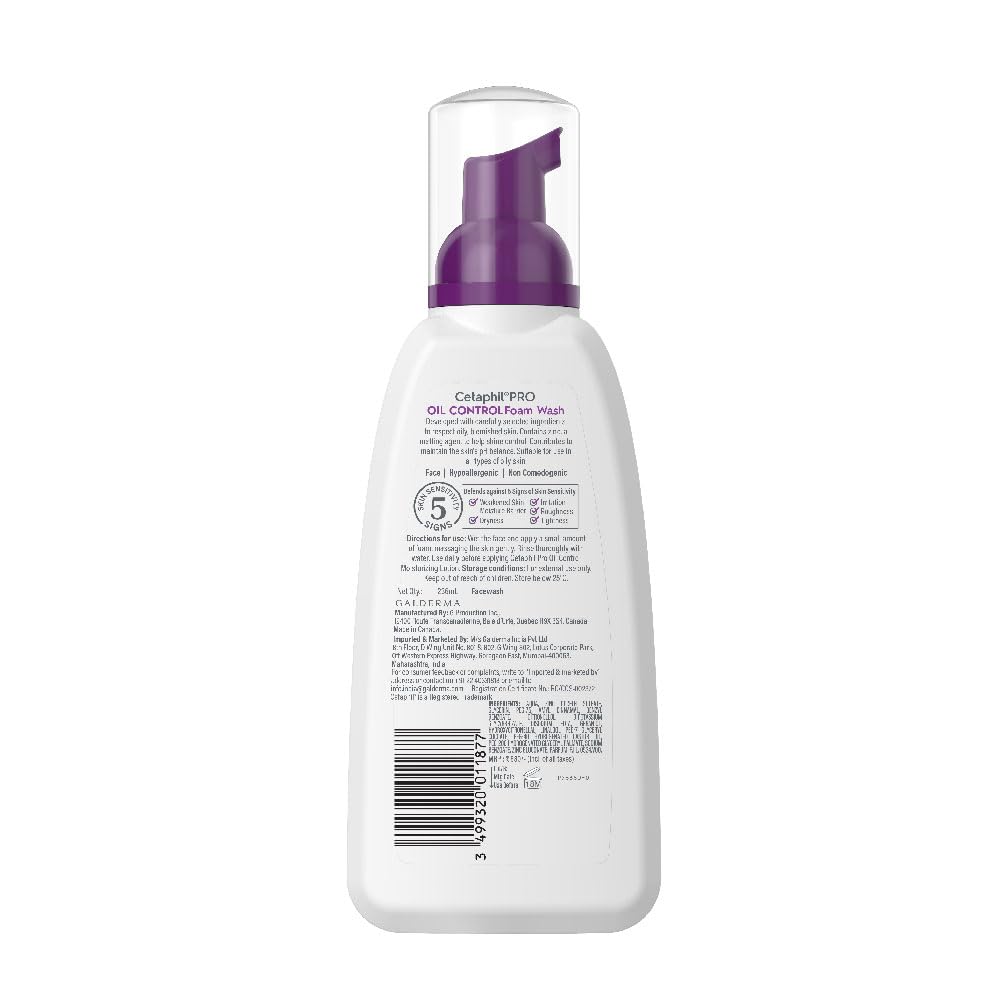 Cetaphil PRO Oil Control Foam Face Wash for Acne & Oily Prone Skin 236ml – view 2