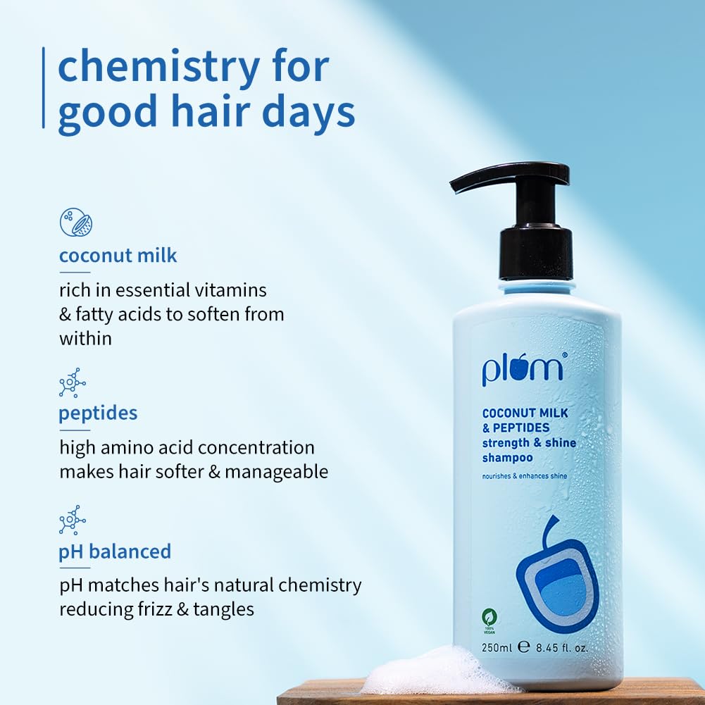 Plum Coconut Milk & Peptides Strength & Shine Shampoo – view 5