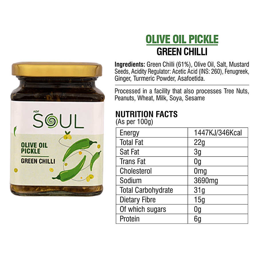 ADF Soul Olive Oil Pickle - Green Chilli 265 g – view 8