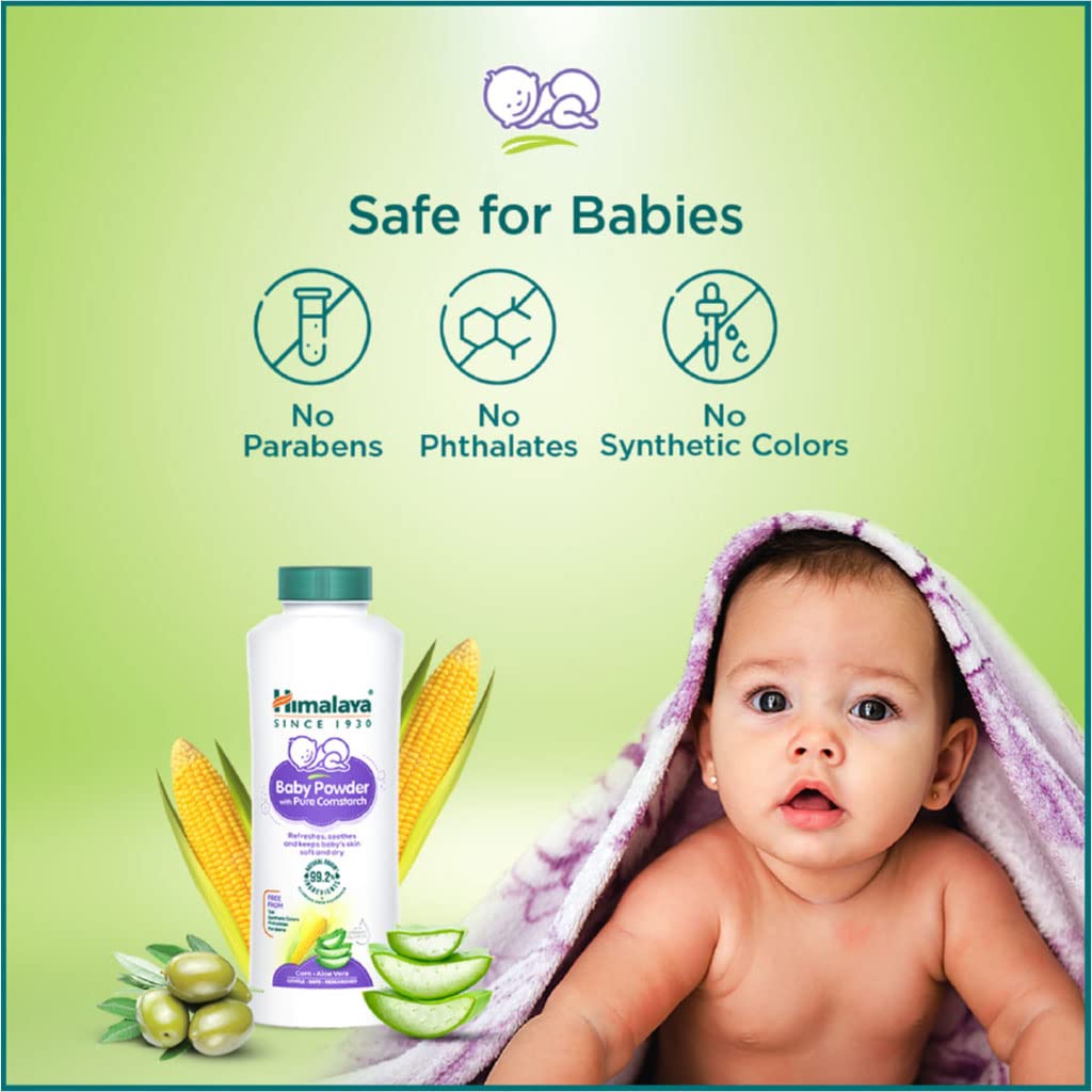 Himalaya Baby Powder with Pure Corn Starch (100g) – view 6