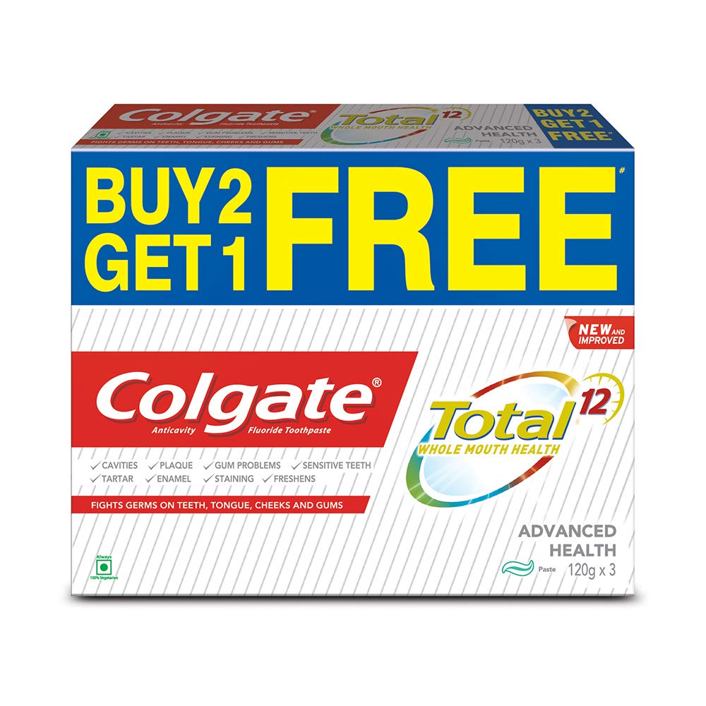 Colgate Total Whole Mouth Health toothpaste tube pack