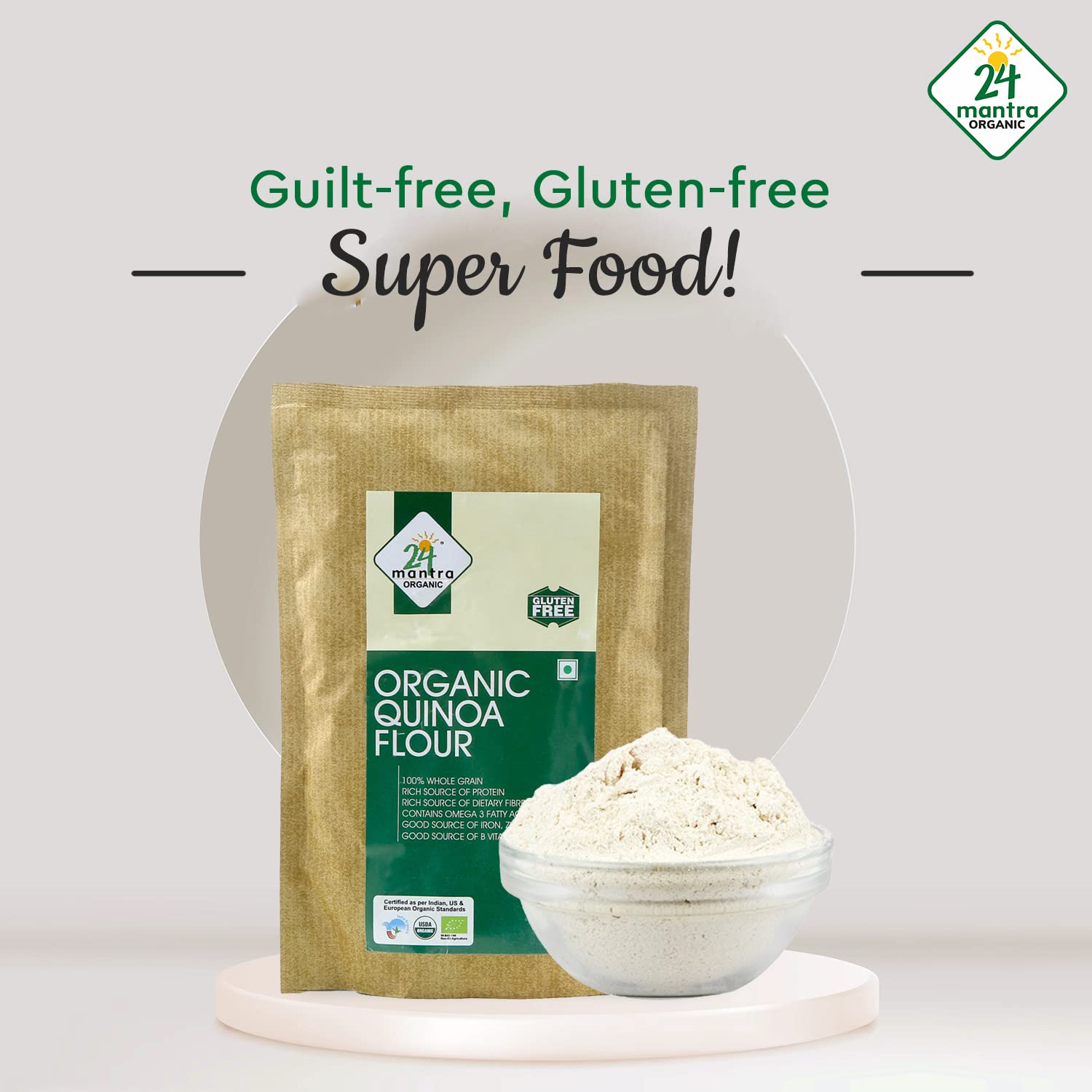 24 Mantra Organic Quinoa Flour - 250gms – view 5