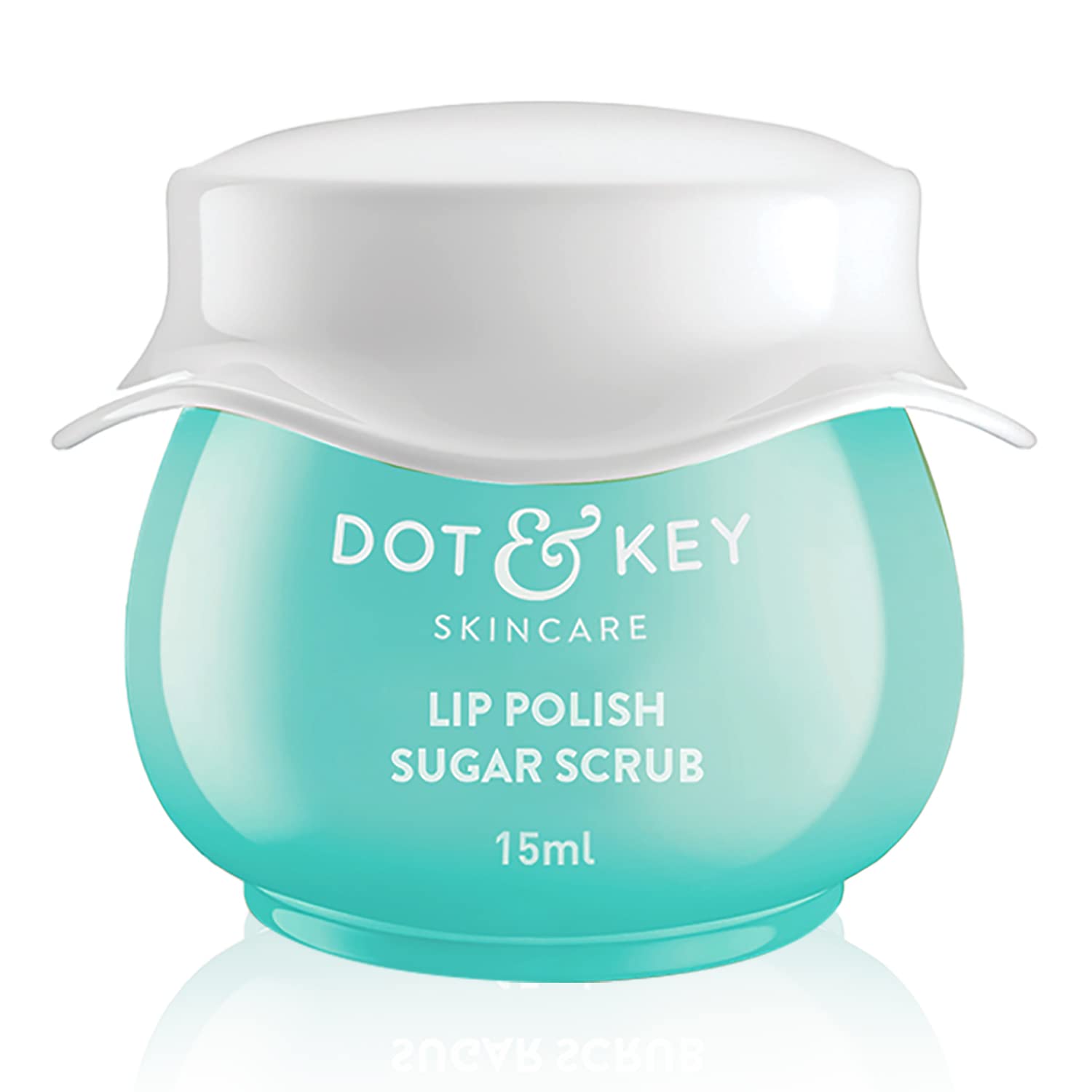 Dot & Key lip scrub jar with choco mint sugar exfoliator