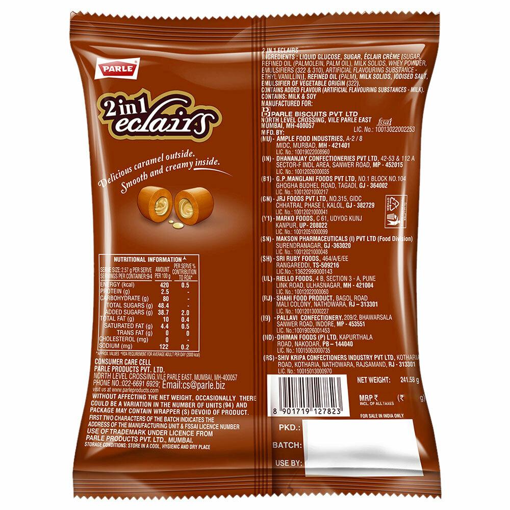 Parle 2 In 1 Eclairs Toffee 241.58 G – view 2
