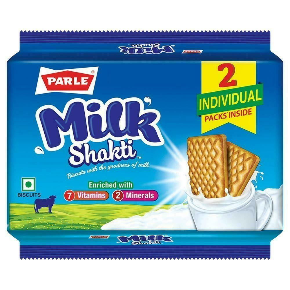 Parle Milk Shakti crunchy milk biscuits in 350 g pouch