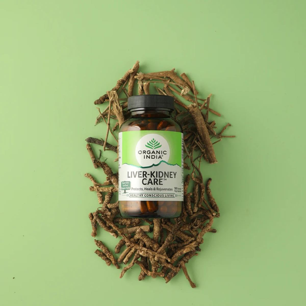 Organic India Liver Kidney Care - 180 Veg Capsules, Helps Support Liver & Kidney Health, Boosts Overall Energy & Immunity, GMP & NPOP Certified Organic – view 4