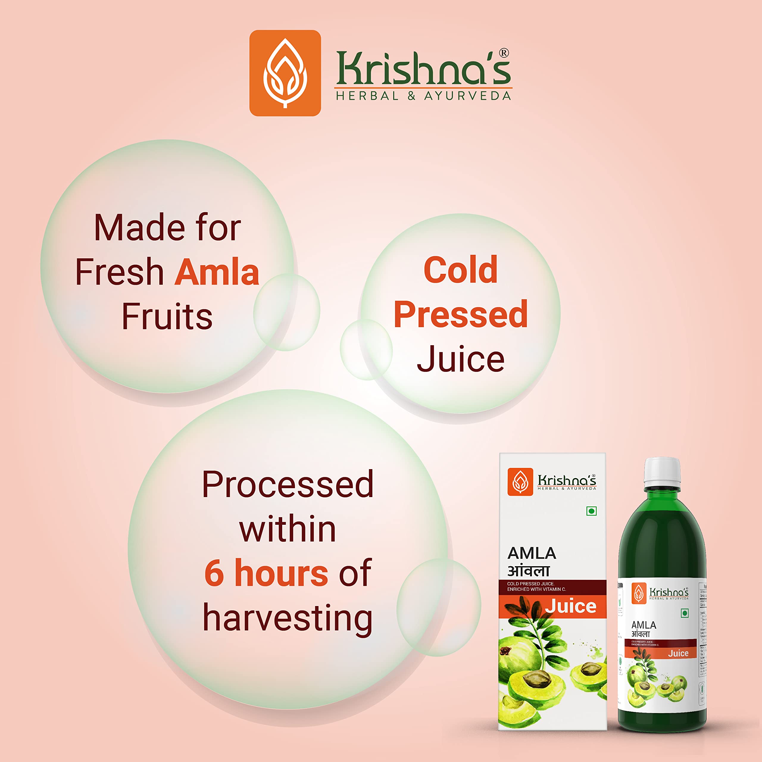 Krishna's Amla Juice - 1000 ml – view 2