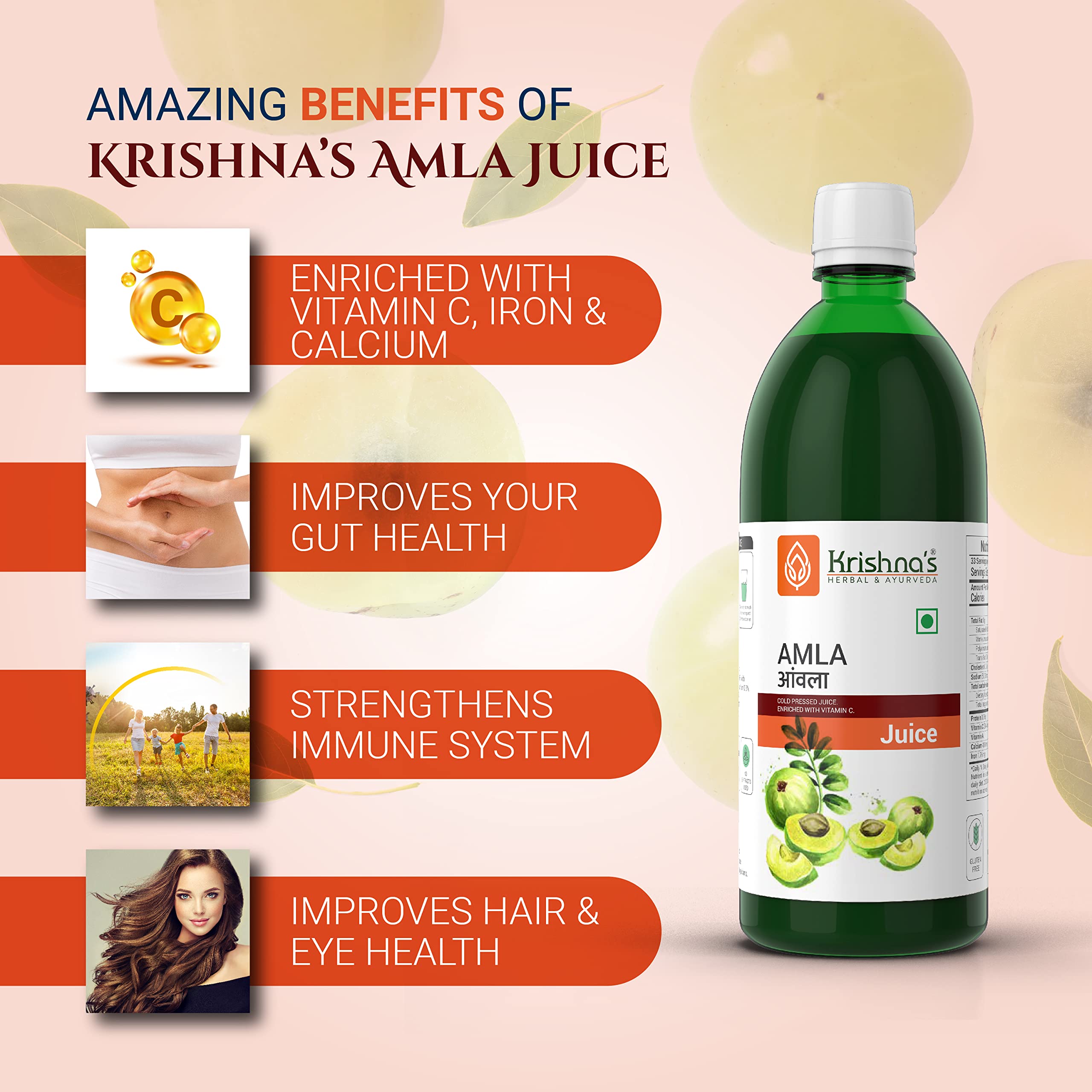 Krishna's Amla Juice - 1000 ml – view 3