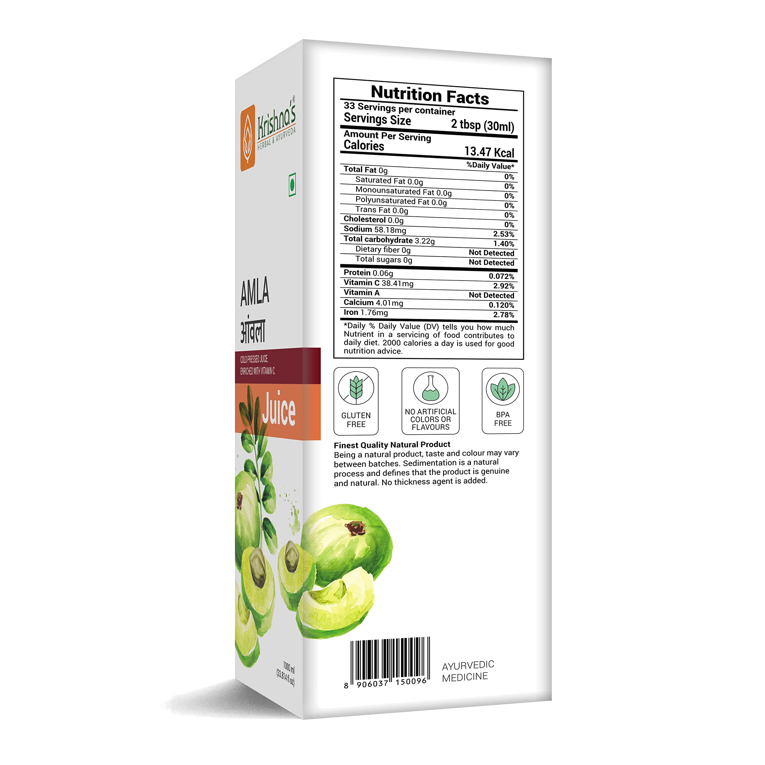 Krishna's Amla Juice - 1000 ml – view 8