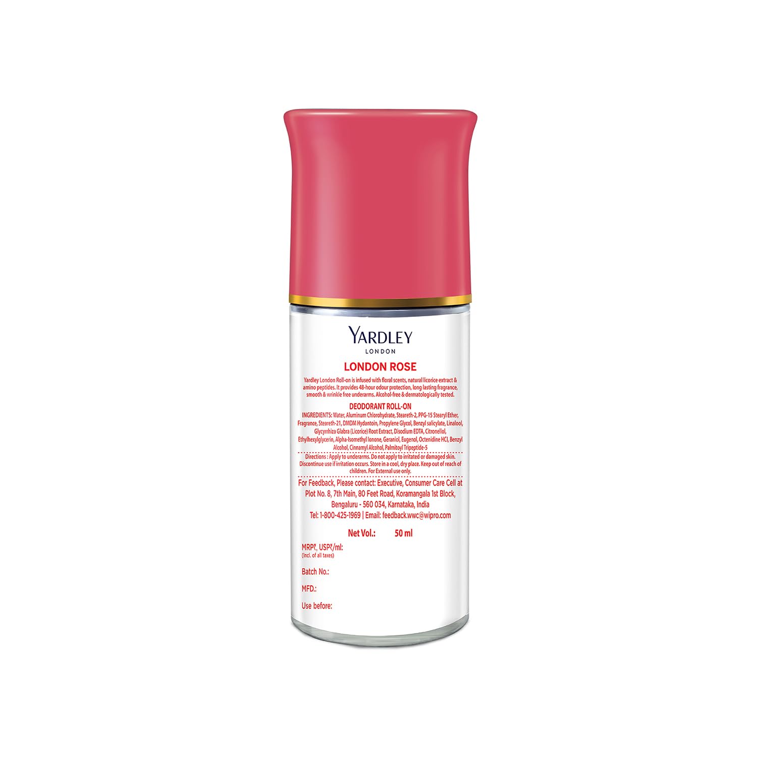 Yardley London London Rose Underarm Deodorant Roll On – view 2
