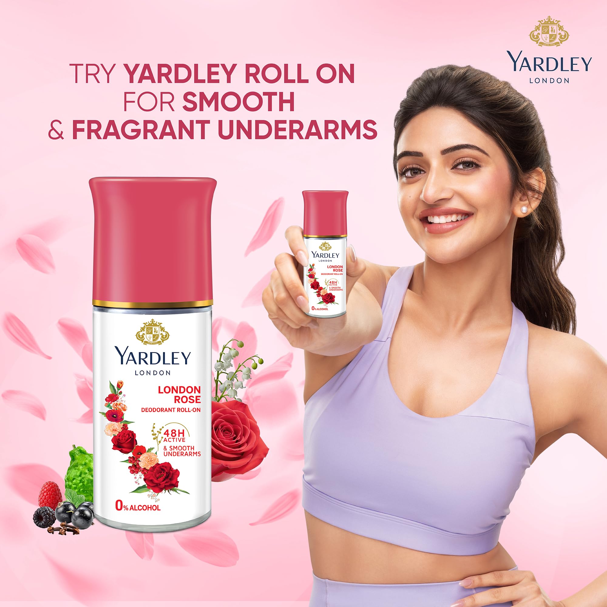 Yardley London London Rose Underarm Deodorant Roll On – view 5