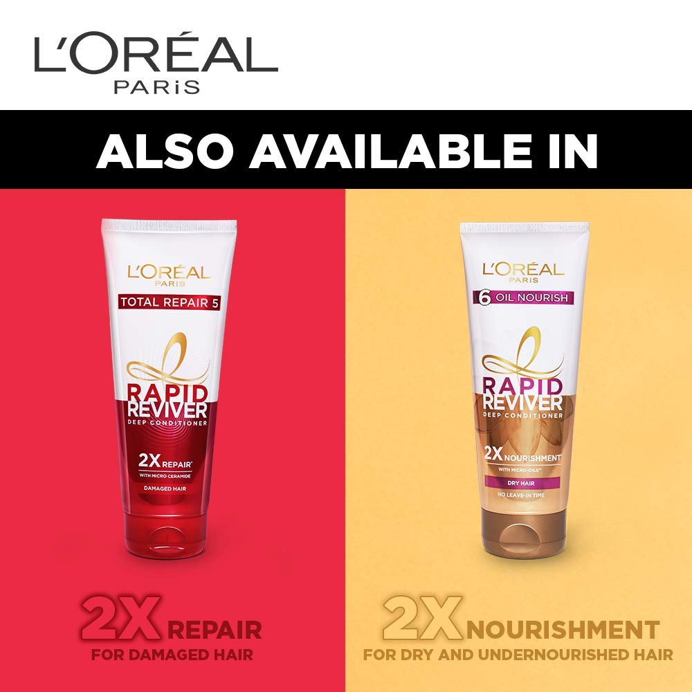 L'Oreal Paris Deep Conditioner, Rebalancing & Hydrating, For Oily Roots & Dry Ends, Extraordinary Clay Rapid Reviver, 180ml – view 6