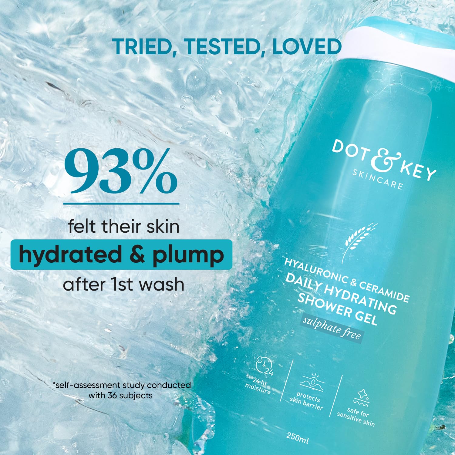 Dot & Key Hyaluronic & Ceramides Daily Hydrating Shower Gel – view 3