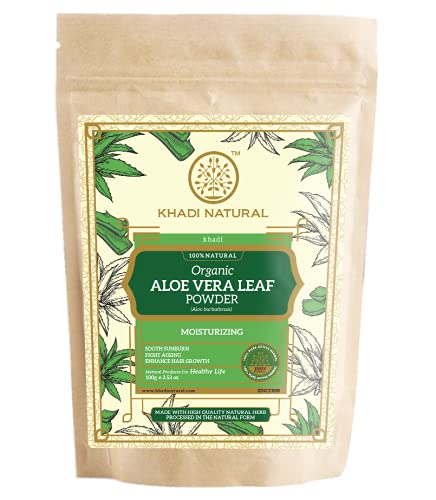 Khadi Natural aloe vera leaf powder pack for skin and hair