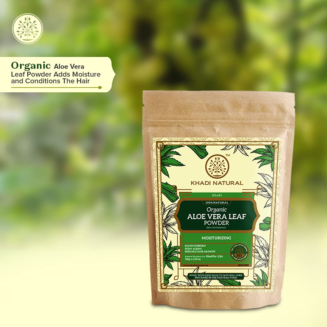 Khadi Natural Organic Aloe Vera Leaf Powder – view 8