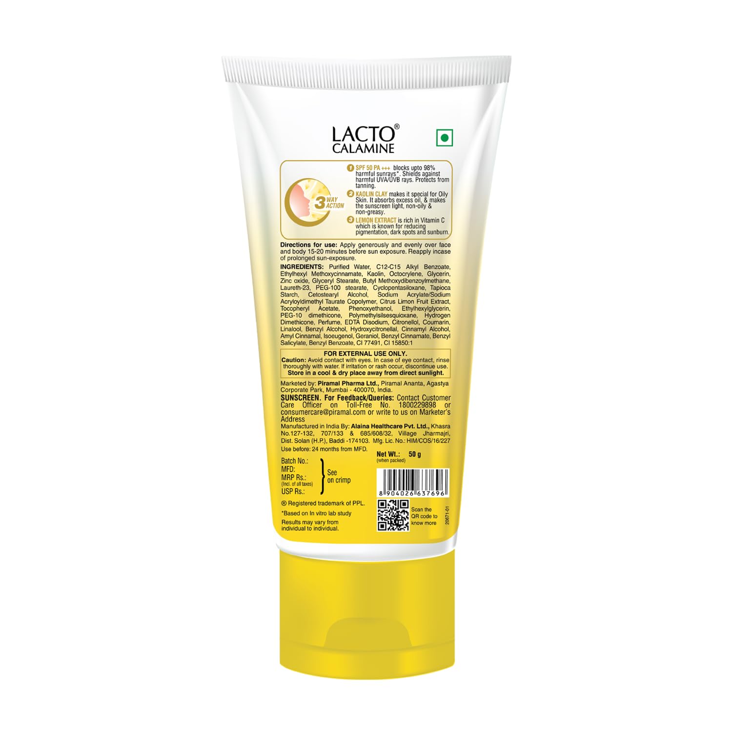 Lacto Calamine Sunscreen SPF 50 – view 2